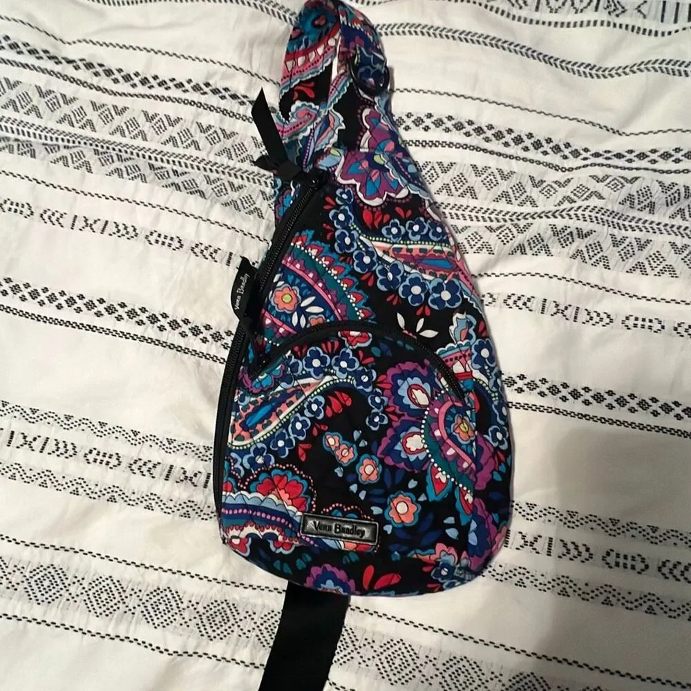 Vera Bradley Paisley Sling Backpack Crossbody Bag